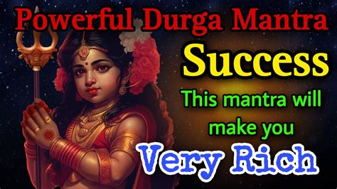 This helps in removing negativity, anxiety, depression and brings peace and success in life. . Powerful durga mantra for success